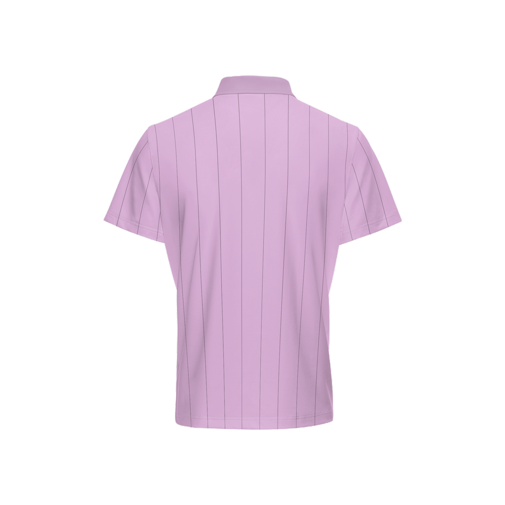 Two Bogeys Classic Pink Striped Polo