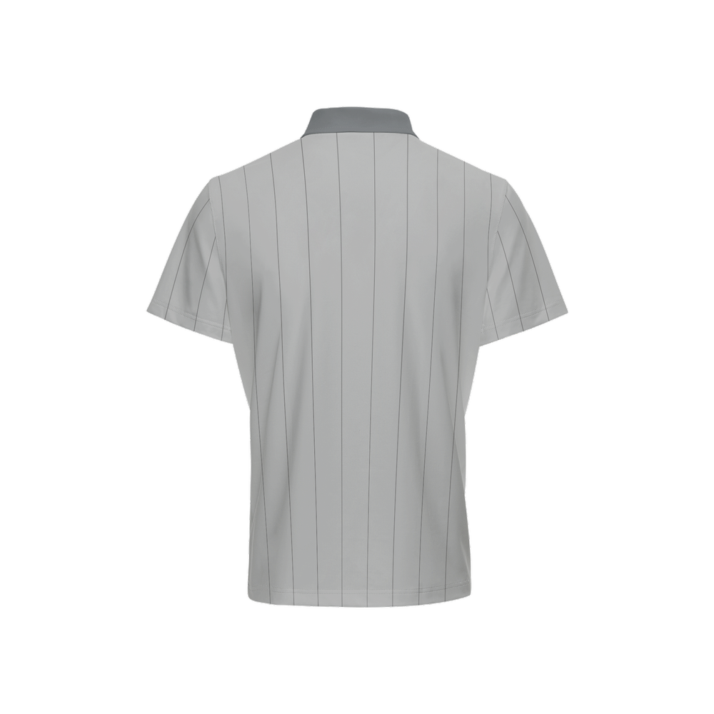 Two Bogeys Classic Gray Striped Polo