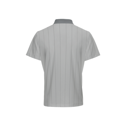 Two Bogeys Classic Gray Striped Polo